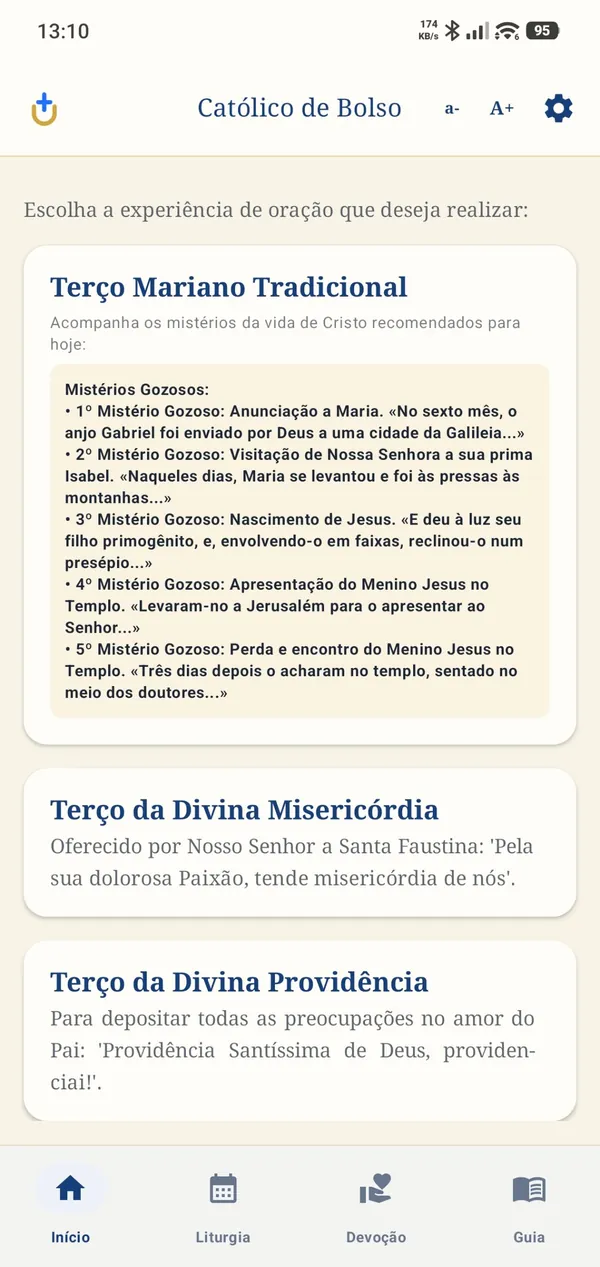 Lista de terços